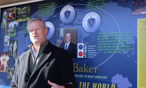 Charlie Baker Returns to Needham