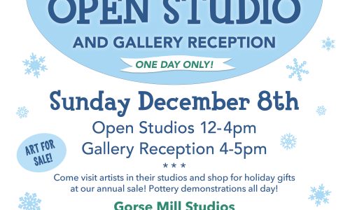 Gorse Mill Studios’ Holiday Open Studios and Art Sale