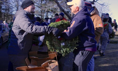 Needham Lays Wreaths for Fallen Veterans