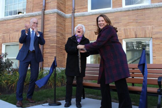 NEF Founder Honored with Bench Dedication