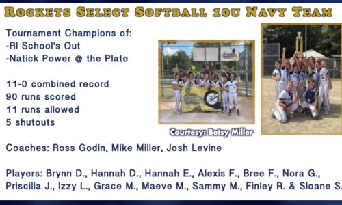 Rockets Select Softball 10U Navy Team Finishes Perfect Run