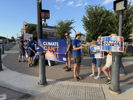 Climate Activism Groups Hold Demonstration in Needham Center