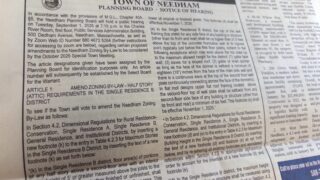 Needham’s Legal Notices Could Go ‘Print-Free’