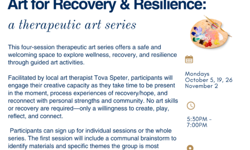 Art for Recovery & Resilience: a therapeutic art series