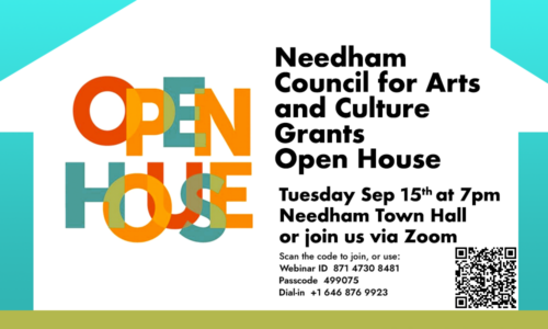 Needham Council for Arts and Culture Grants Open House