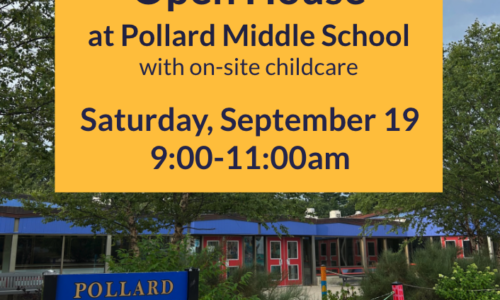 School Committee Open House at Pollard Middle School
