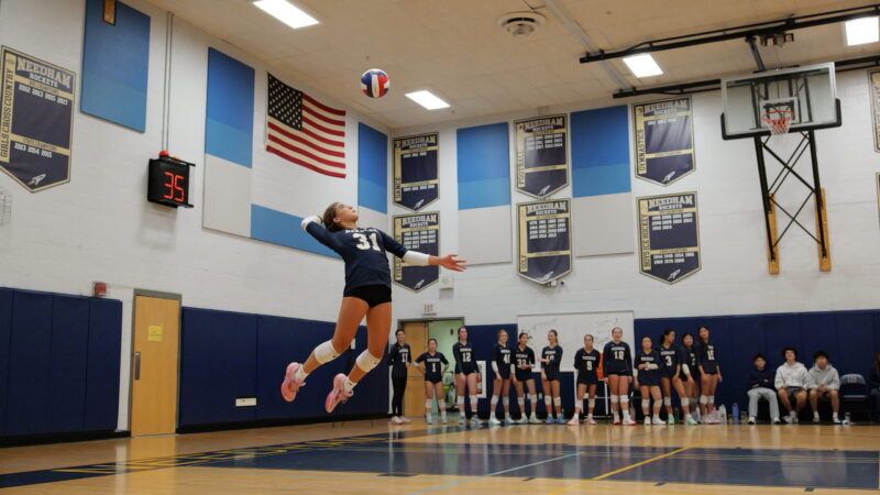 Girls Volleyball Defeats Newton North for First Time in Four Years