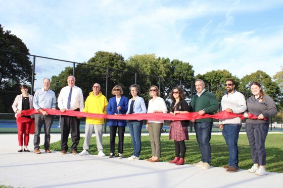 Renovated Softball Fields, Tennis Court Celebrated at Ribbon-Cuttings